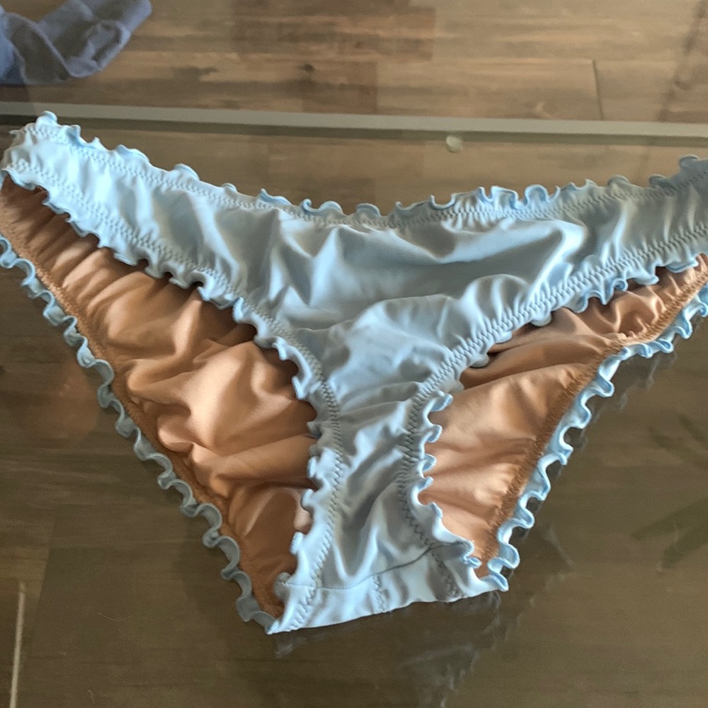 Blue bikini bottom